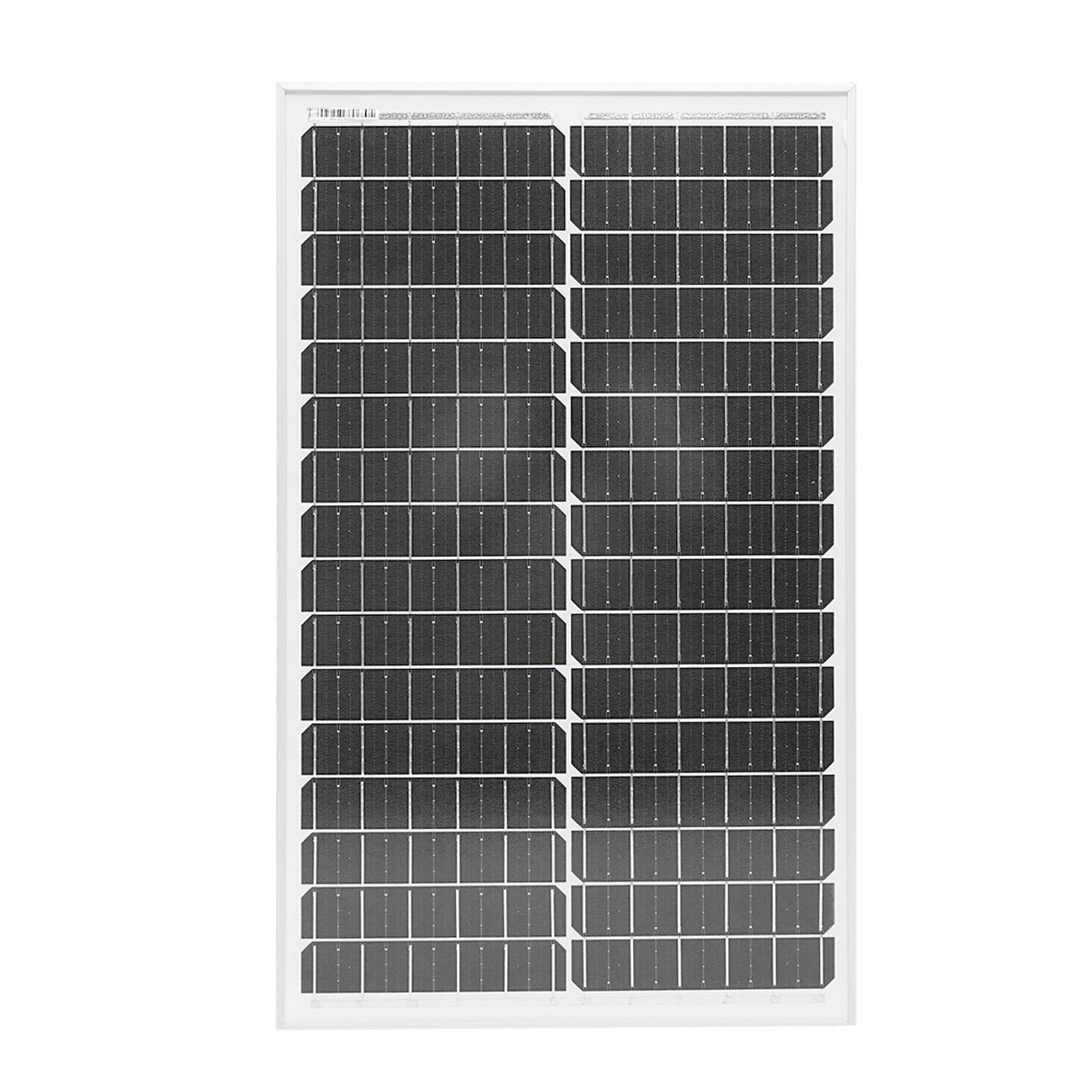 50W monocrystalline photovoltaic solar panel 18.2V 400x670x25mm